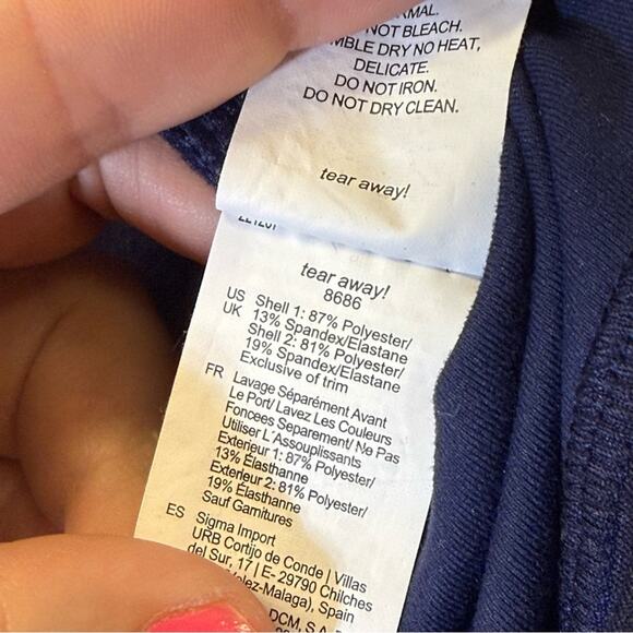 Brooks Blue Leggings 7/8 Length Snug Fit. Thermal. Size XXL. In excellent cond! - Picture 8 of 9